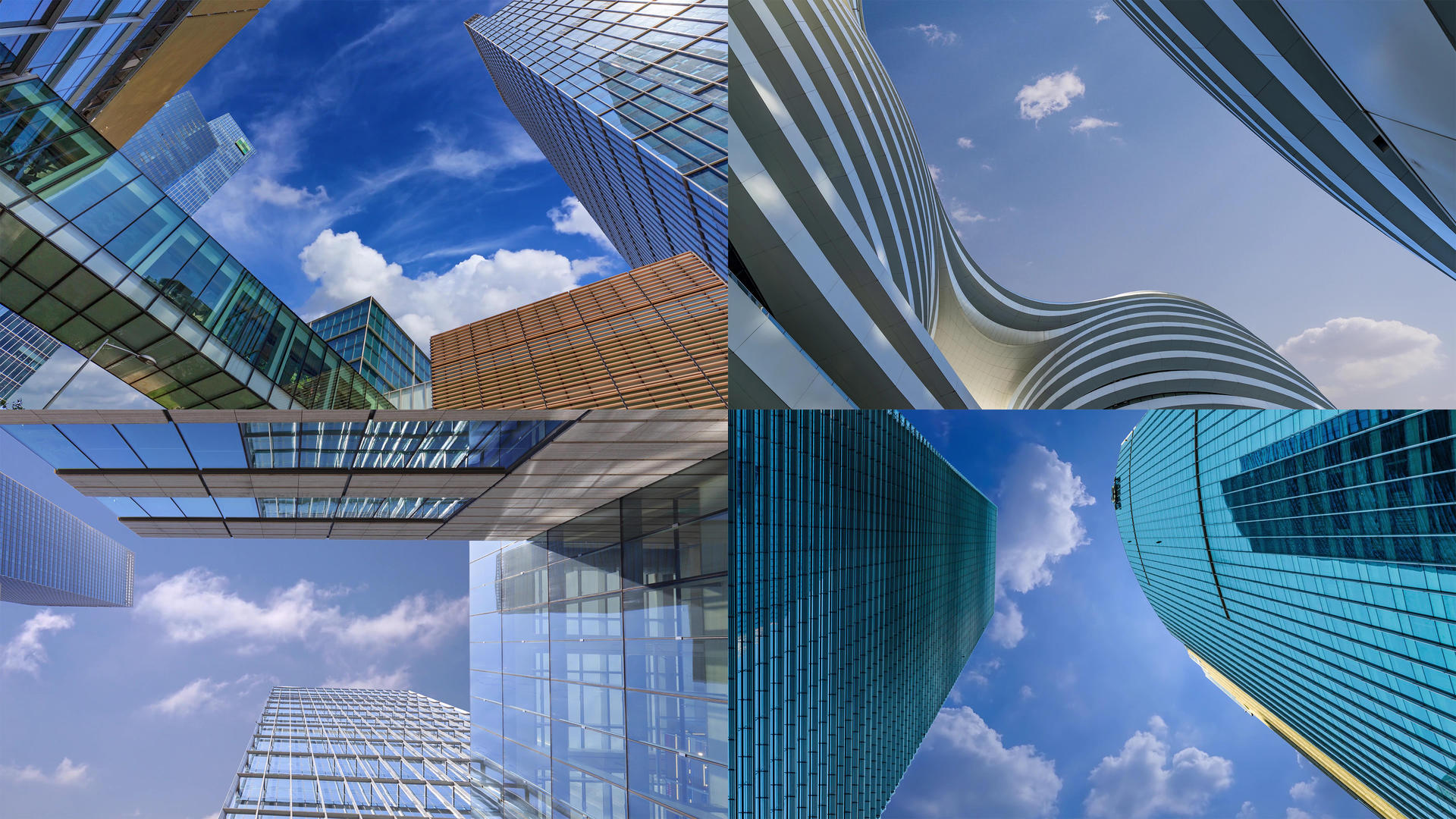 1组现代城市建筑合成视频素材1视频的预览图