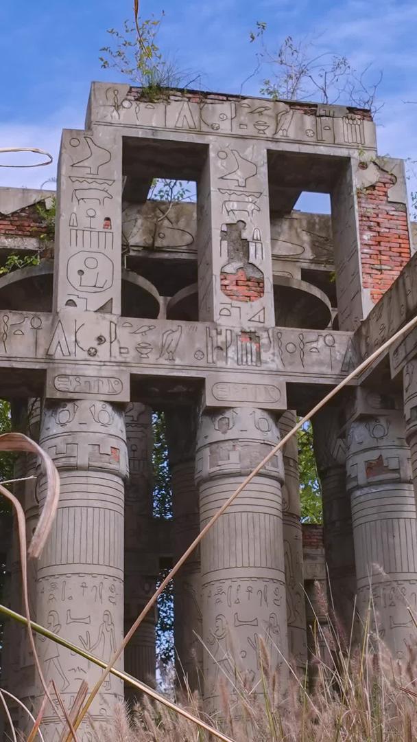5k素材延时摄影秋季希腊神庙古堡旅游生活视频的预览图