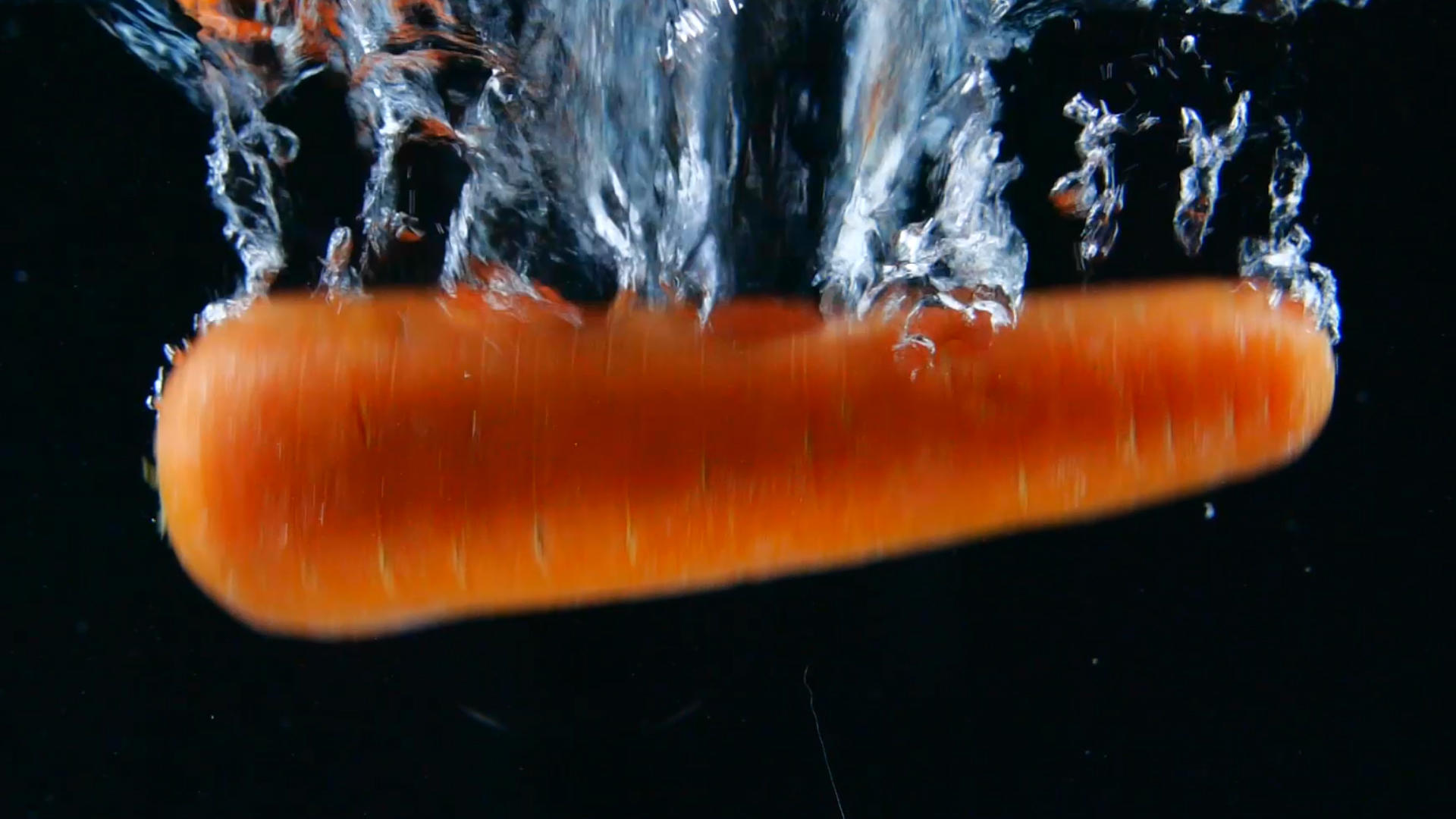 升格胡萝卜入水蔬菜入水视频的预览图