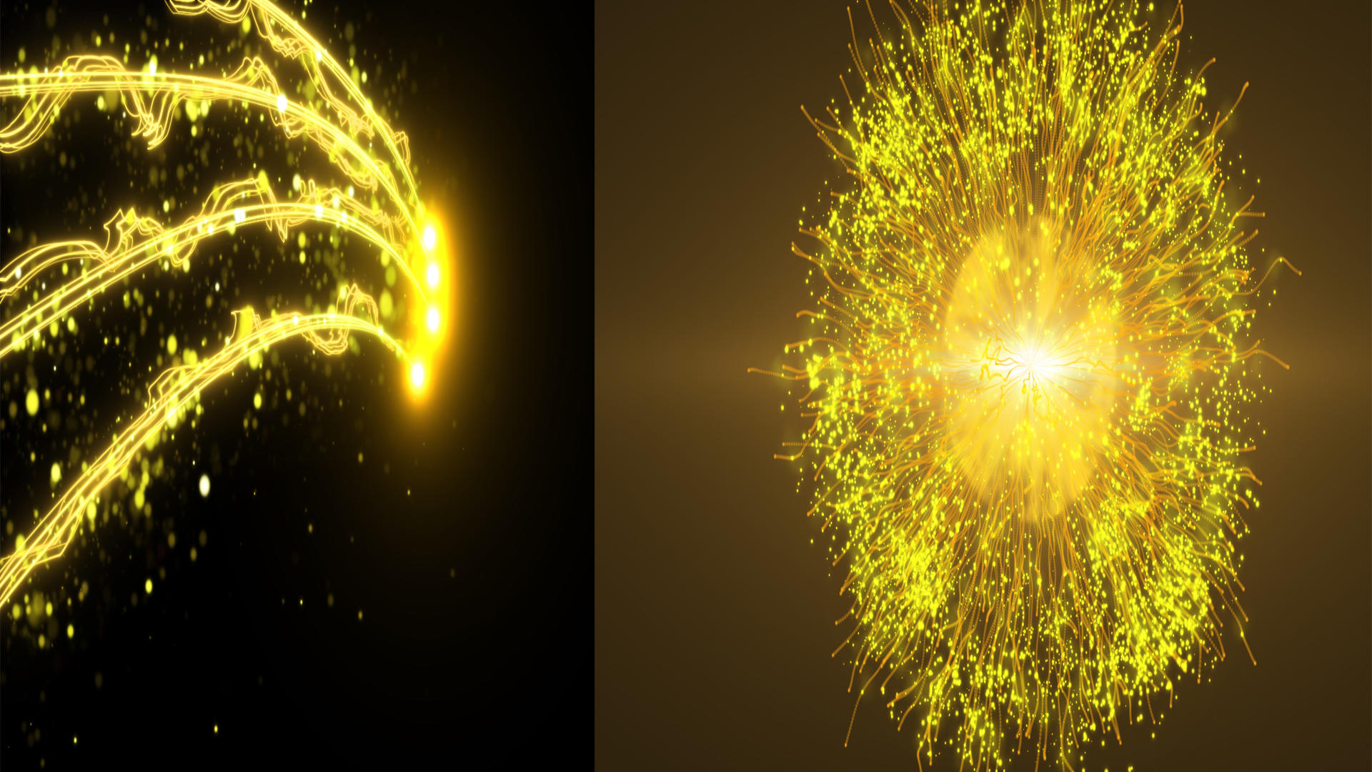 粒子聚合光线爆炸视频的预览图