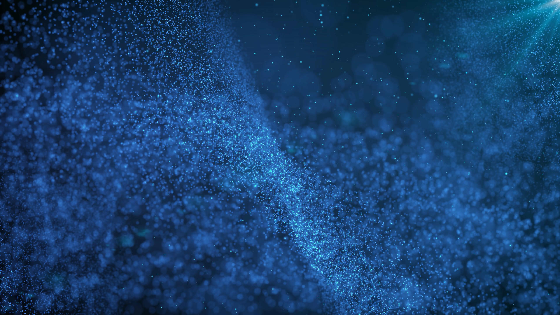 蓝色粒子光效4k视频的预览图