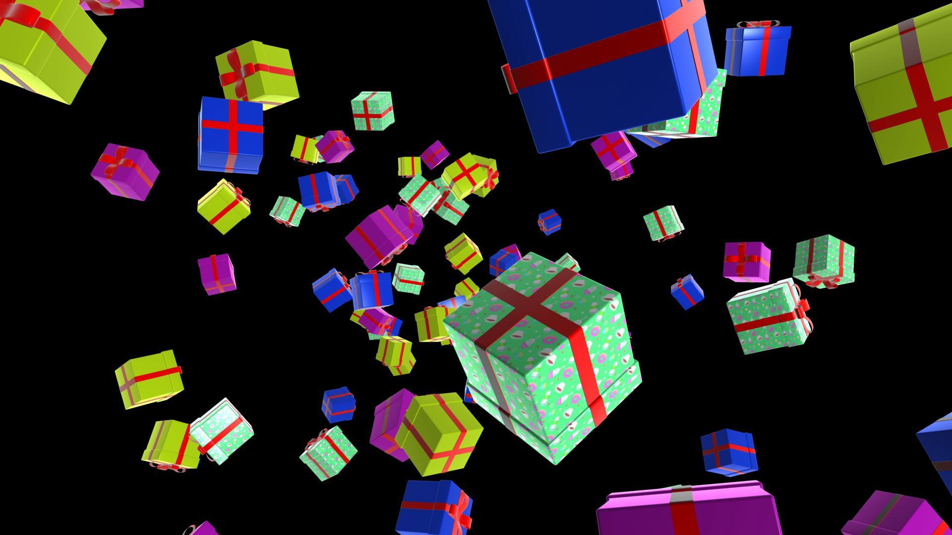 儿童节礼物粒子视频的预览图