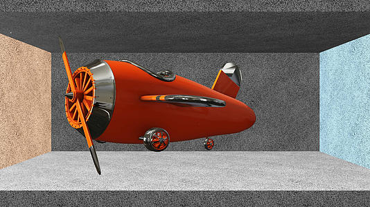 4K三维裸眼3D飞机背景素材视频的预览图