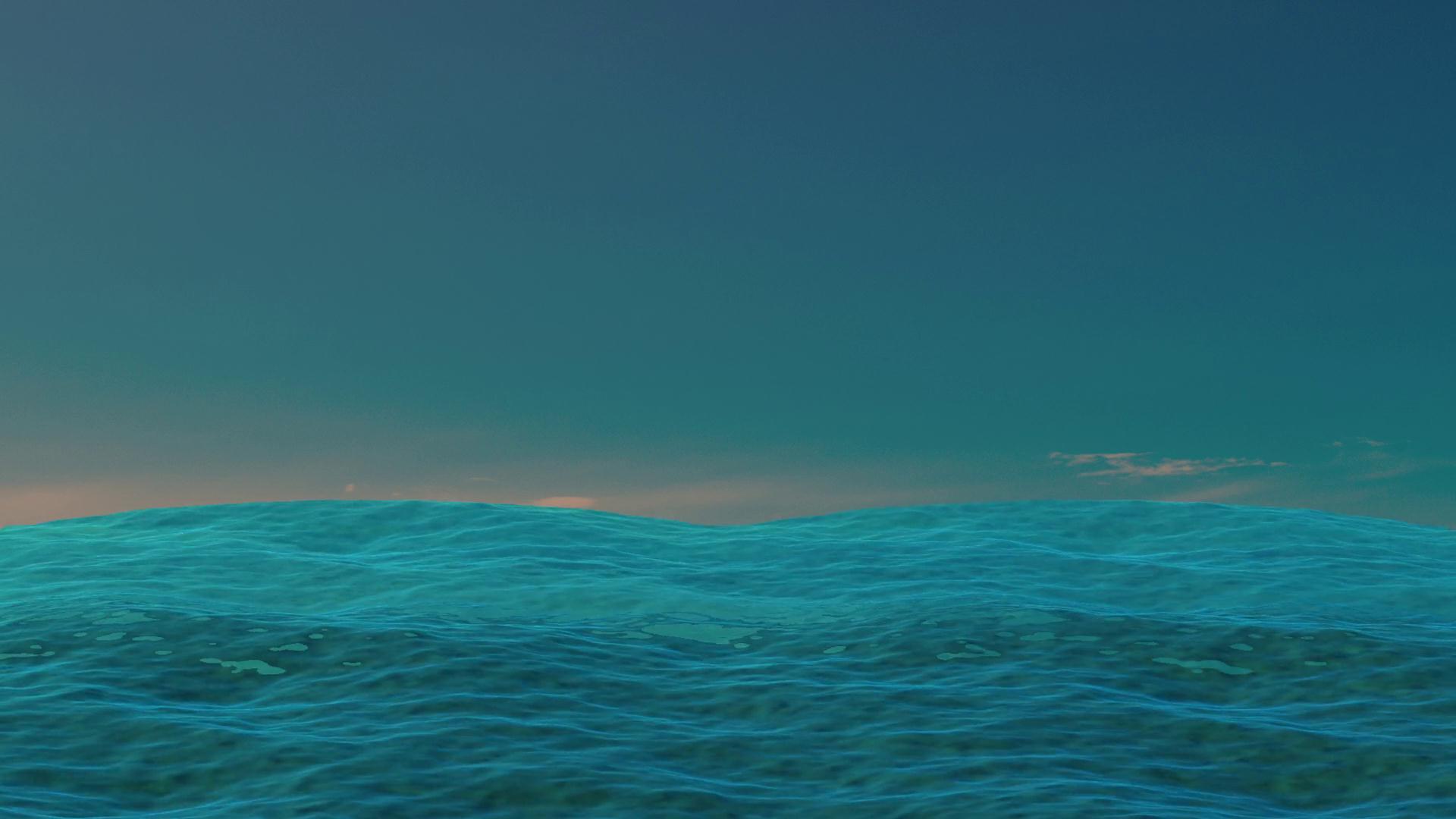 三维深蓝色大海动画视频的预览图