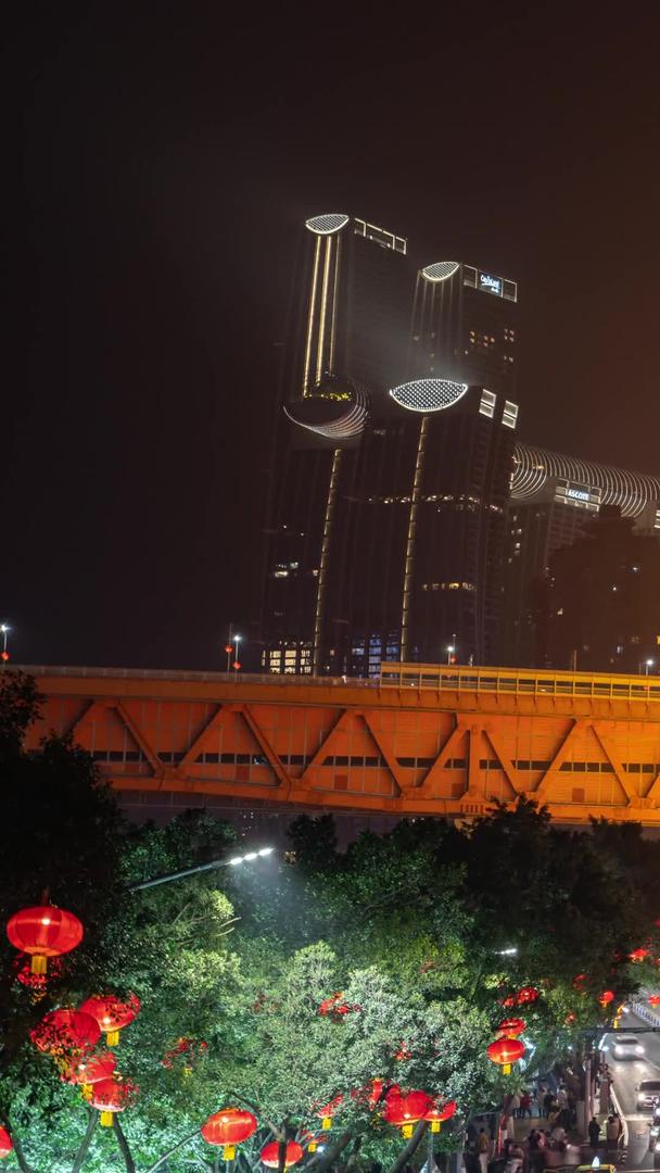 2021重庆洪崖洞夜景延迟材料升级灯后视频的预览图