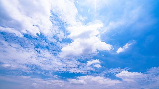 夏日阳光天气8K天空云雾延时视频素材视频的预览图
