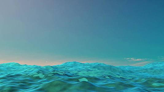 三维深蓝色大海动画视频的预览图