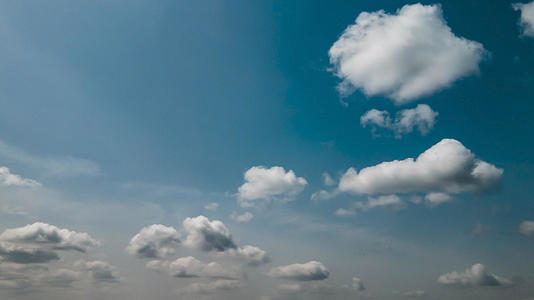 4K天空飘动的云朵空镜实拍航拍视频视频的预览图