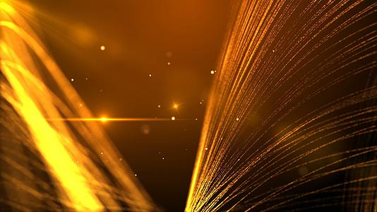 4K大气金色粒子年会背景视频视频的预览图