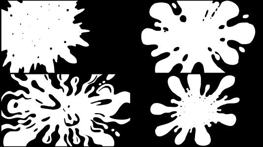 一组黑白流动液体转场2视频的预览图