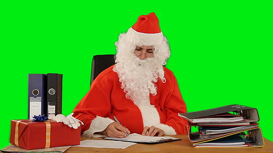 绿幕圣诞老人写信视频的预览图