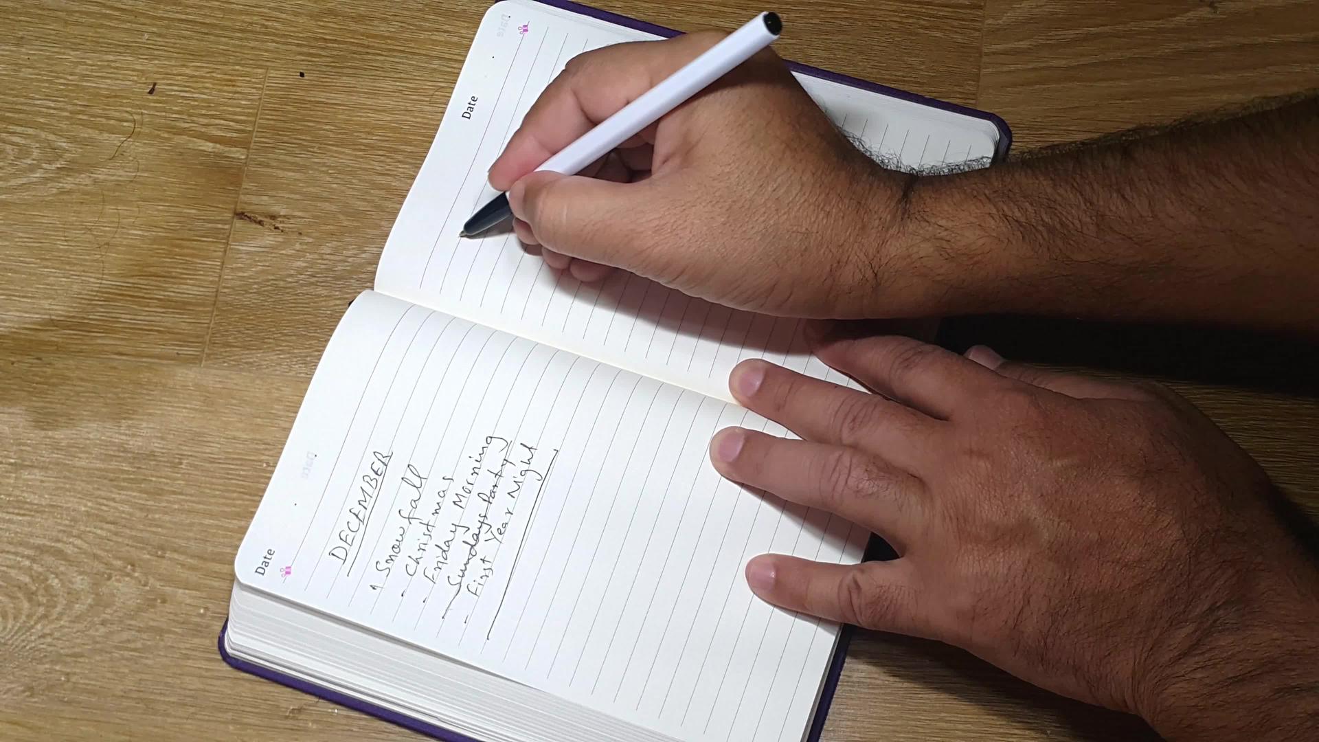 关于在日记中写重要笔记的特别系列视频的预览图