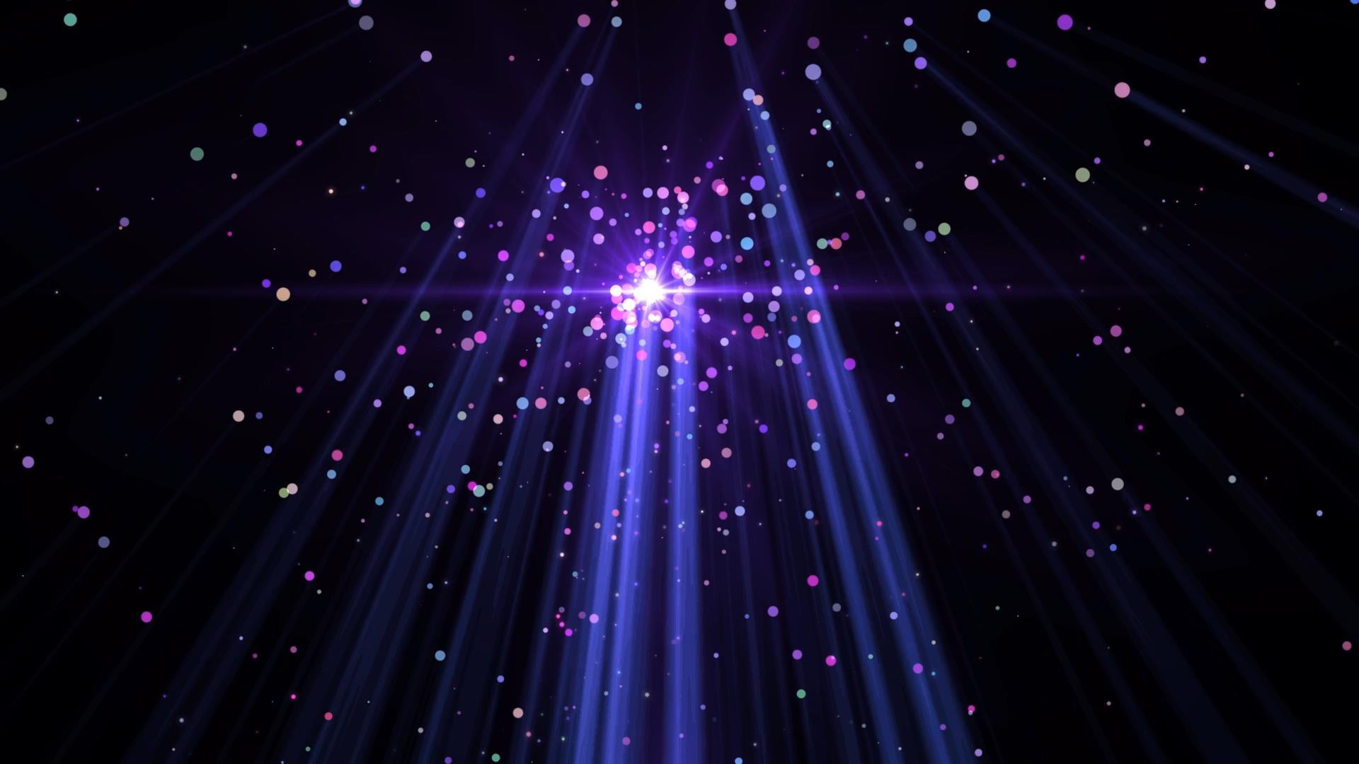 动态彩色粒子发光动态视频元素视频的预览图