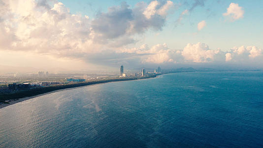 4k高清航拍三亚海棠湾海景风光视频的预览图