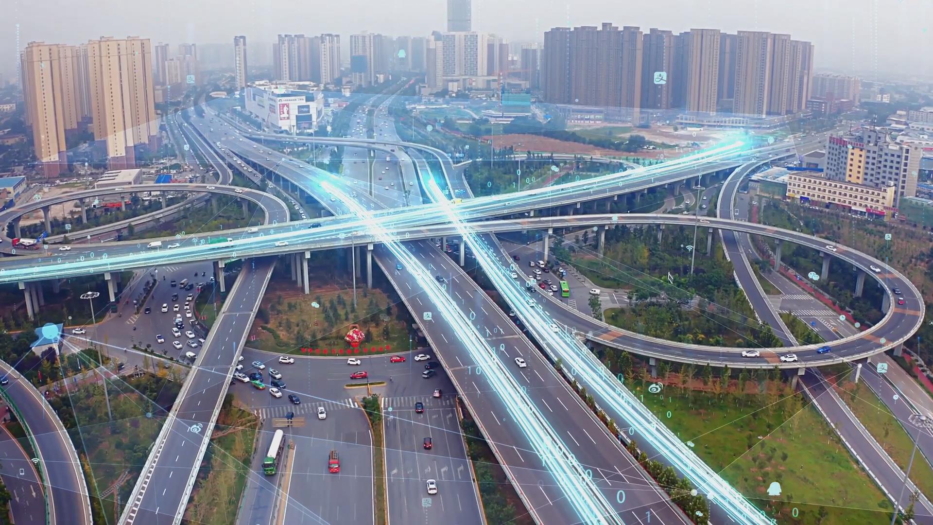 光线科技立交桥城市发展视频的预览图
