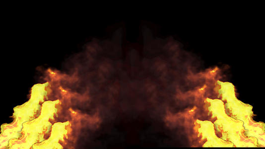 三维火焰三角门视频的预览图