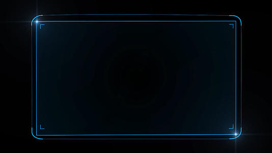 4k科技边框遮罩动画元素带通道视频的预览图