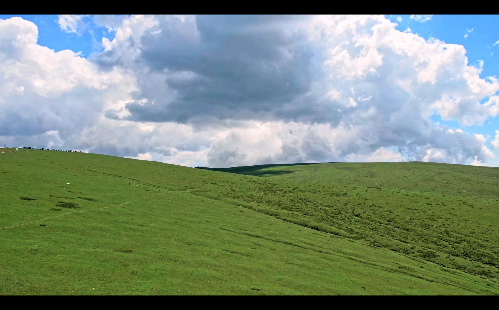 夏季内蒙古高山草原风景视频的预览图