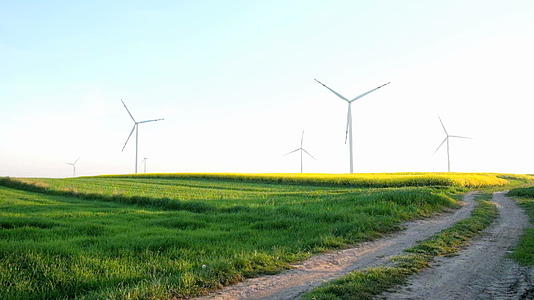 绿色能源风风涡轮机概念视频的预览图