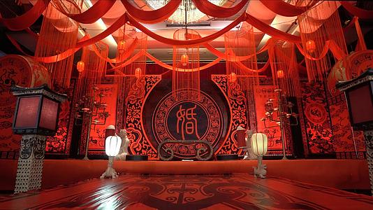 中国传统汉式婚礼中式婚礼4K视频的预览图