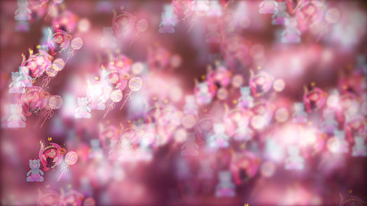 糖果粉红娃娃舞台背景视频的预览图