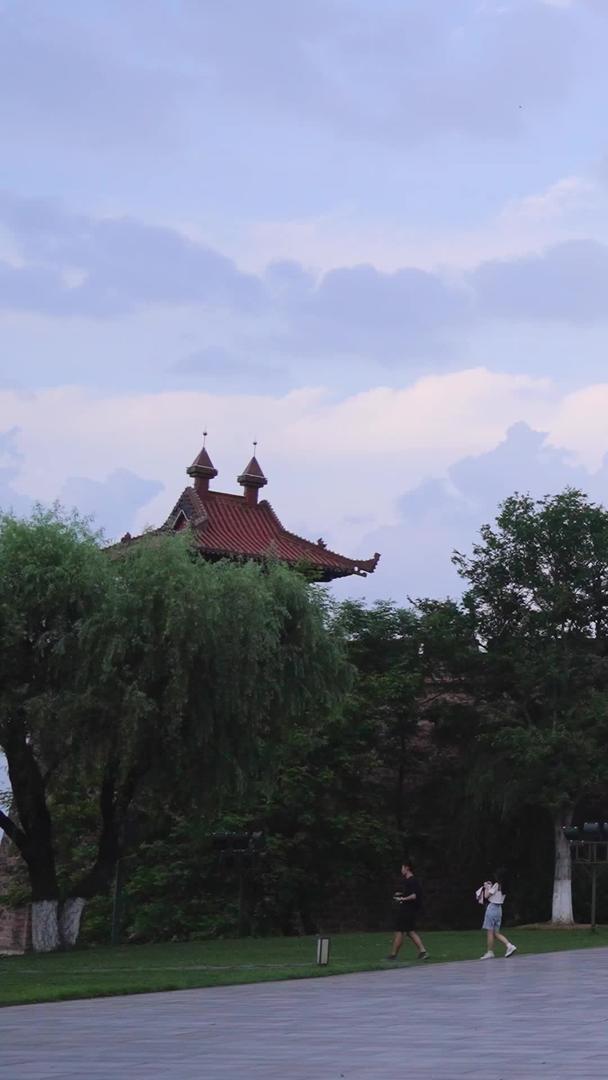 集湖北旅游地标景区楚城城墙晴川阁历史古建筑材料于一体视频的预览图
