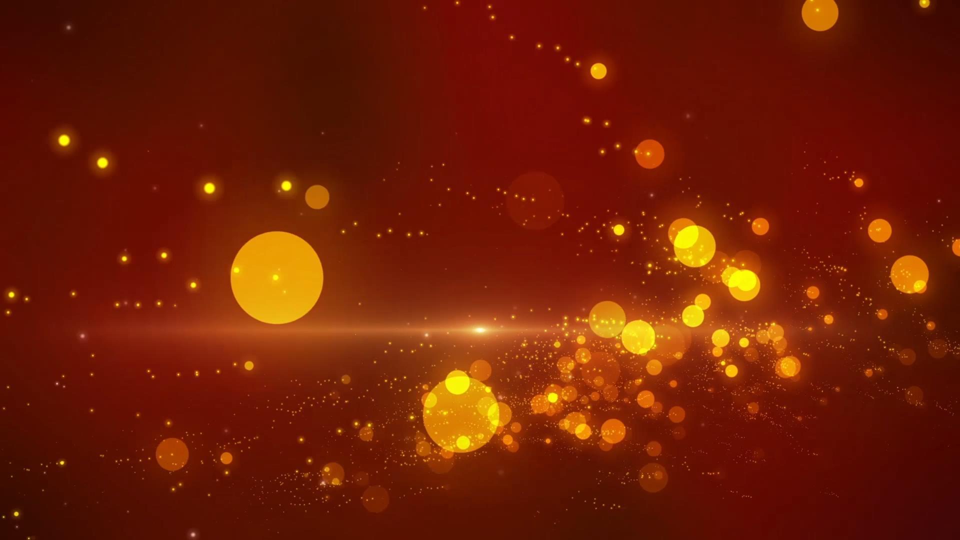 金色粒子飘动背景视频的预览图