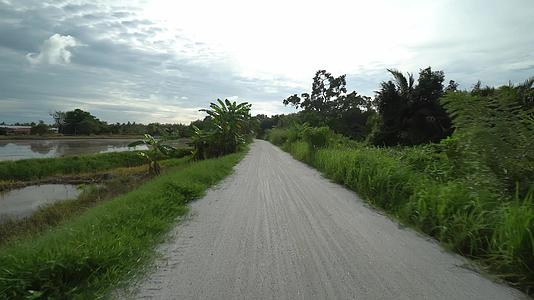 驾驶自然乡村道路在balikPulau视频的预览图