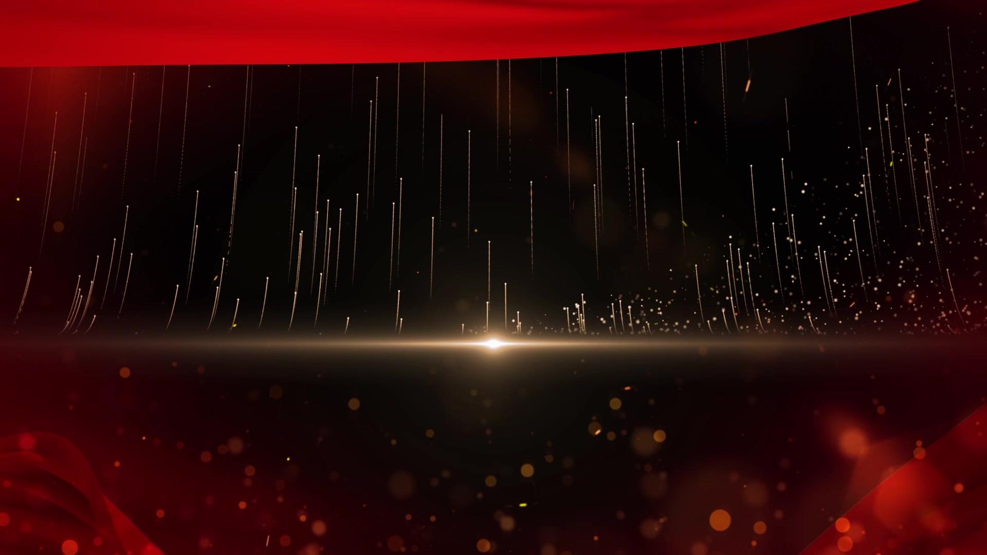 唯美粒子红绸背景视频的预览图