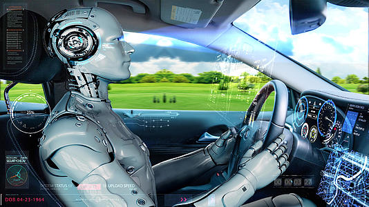 智能机器人驾驶汽车视频的预览图