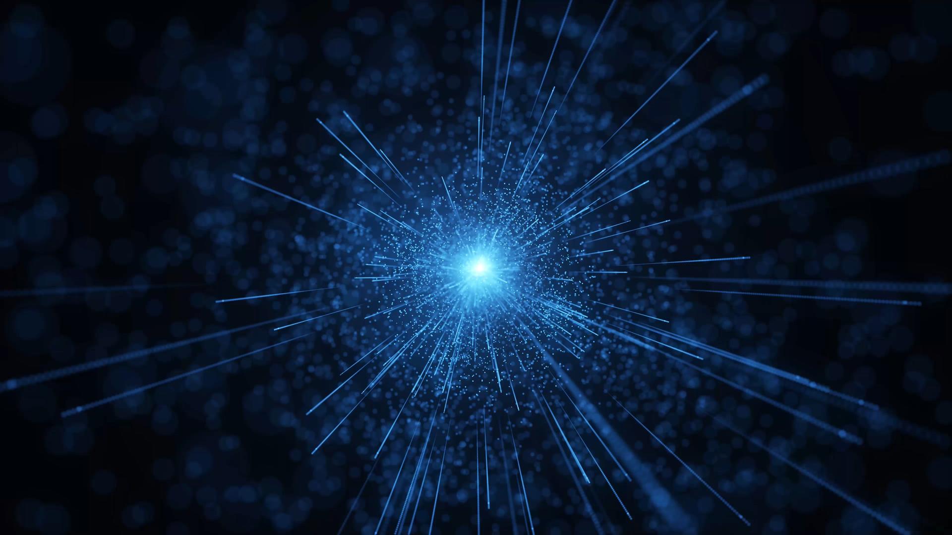 4K粒子光线隧道视频的预览图