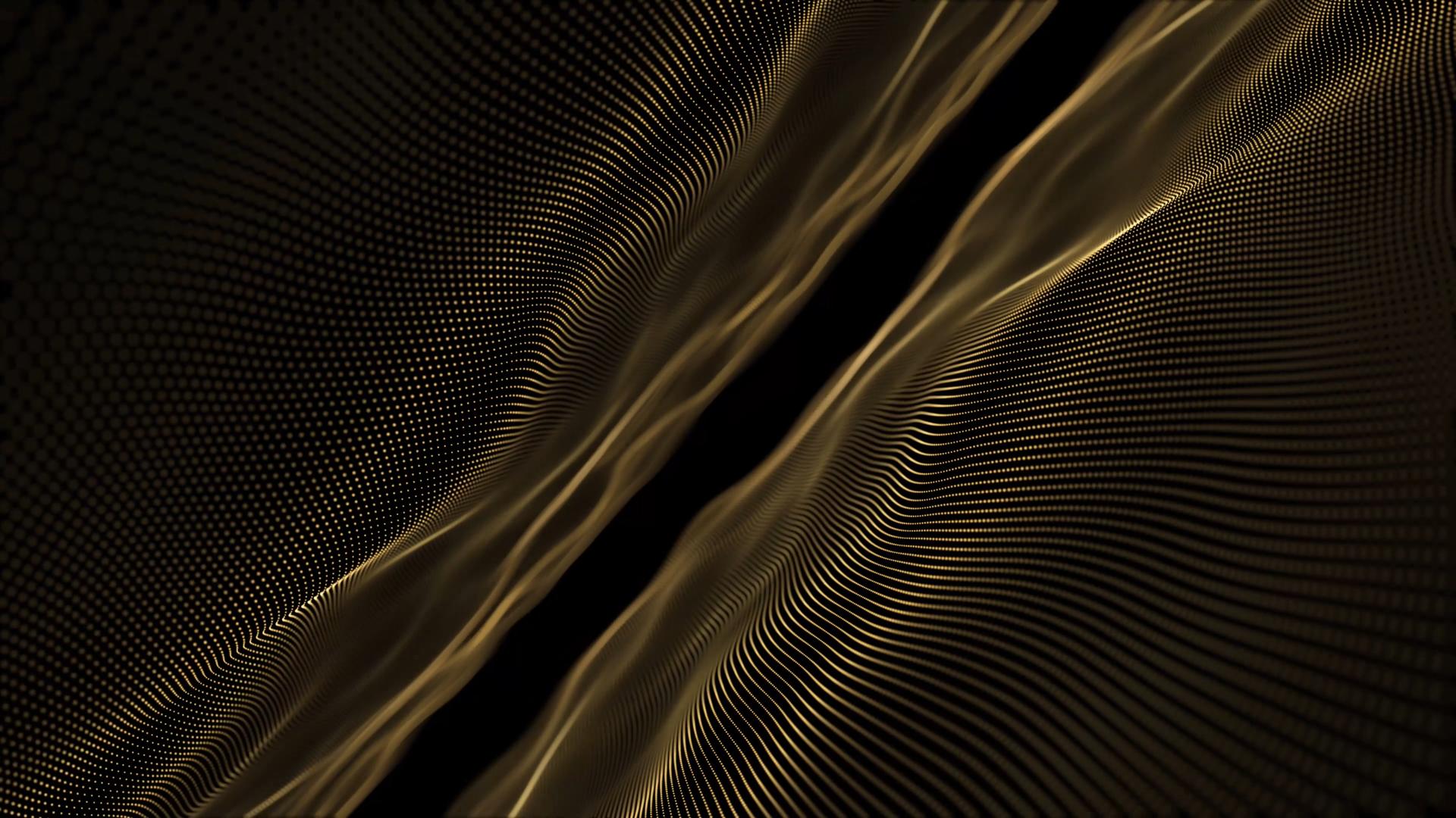 4K金色粒子唯美背景视频的预览图