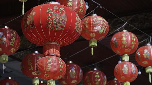 中国新年的灯笼视频的预览图