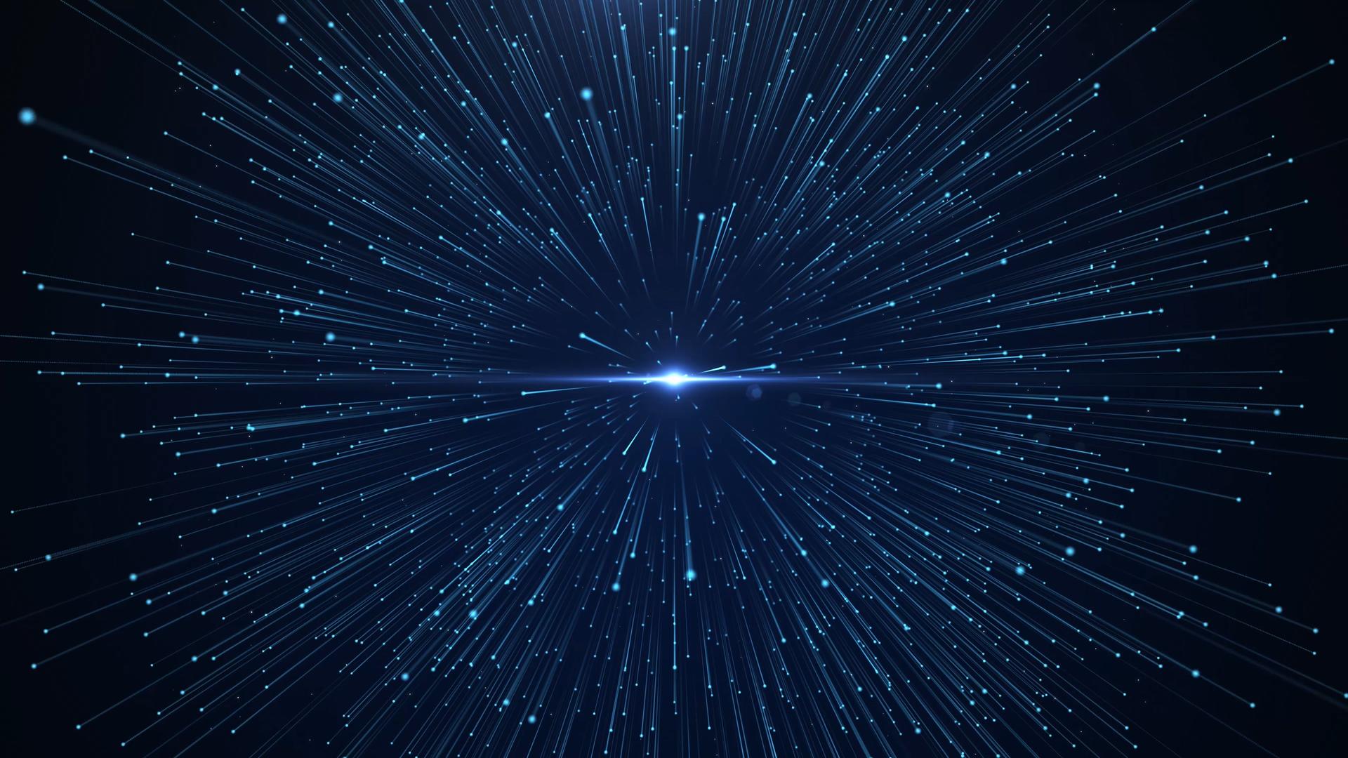 4K粒子光线分散穿梭背景视频的预览图