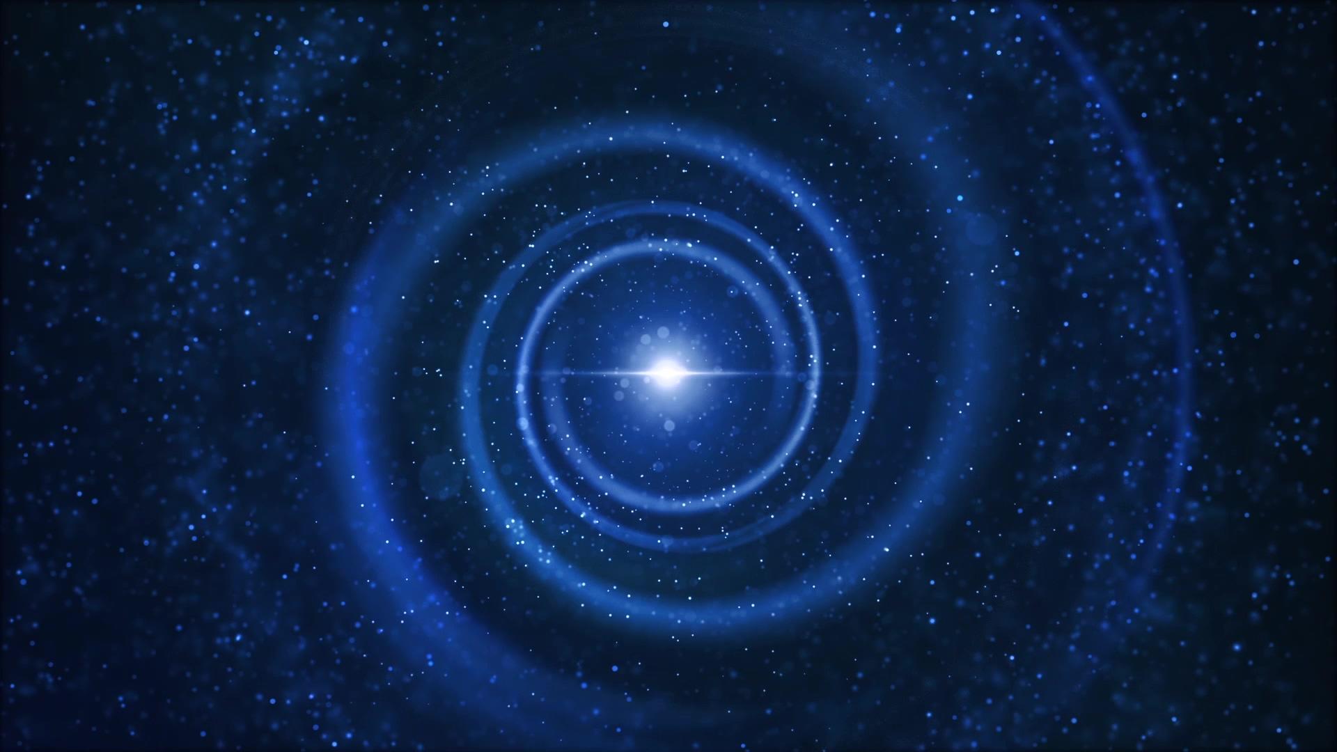 蓝色粒子旋涡背景视频的预览图