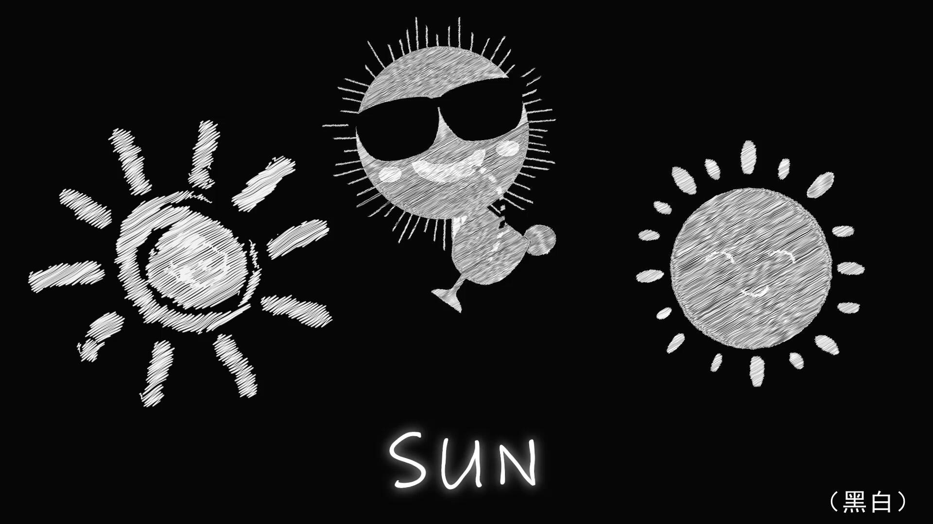 卡通手绘太阳(带通道)视频的预览图