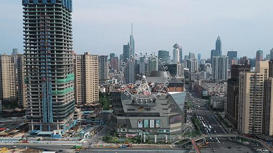上海城市地标摩天轮视频的预览图