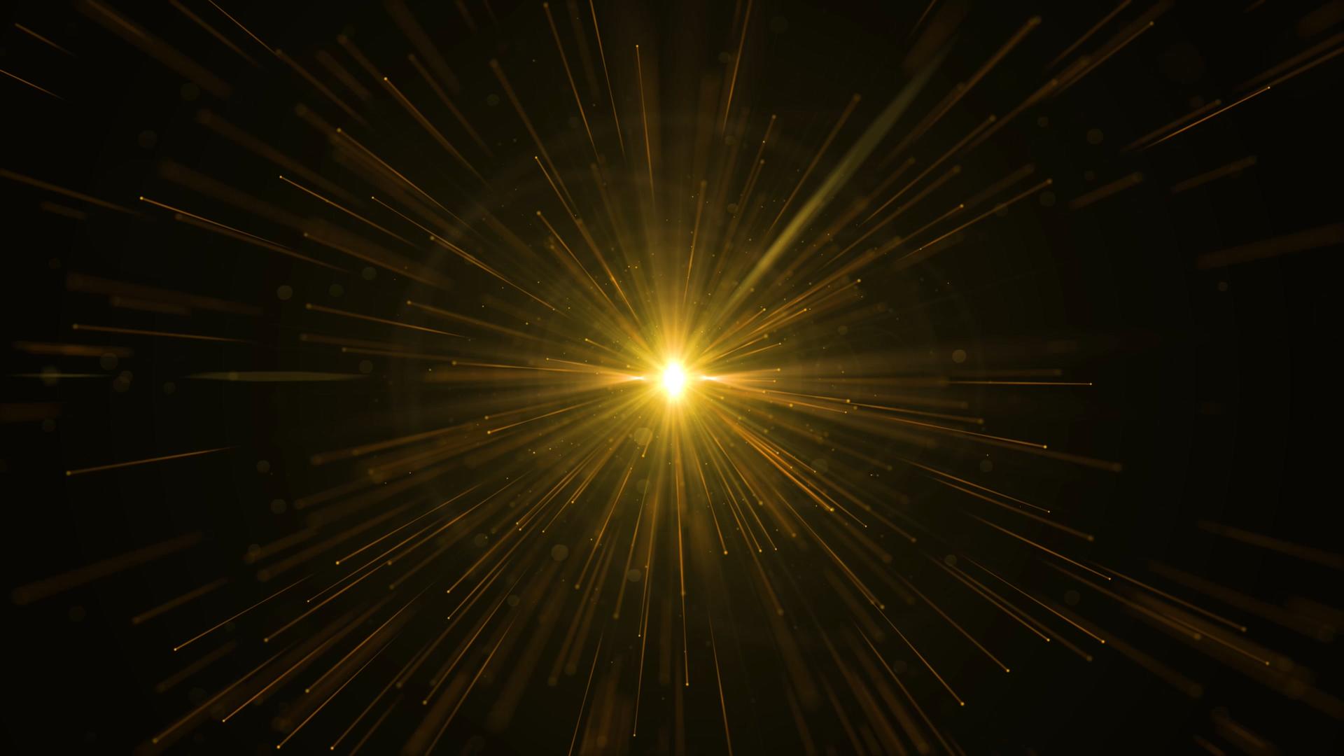 4K金色线条粒子穿梭视频的预览图
