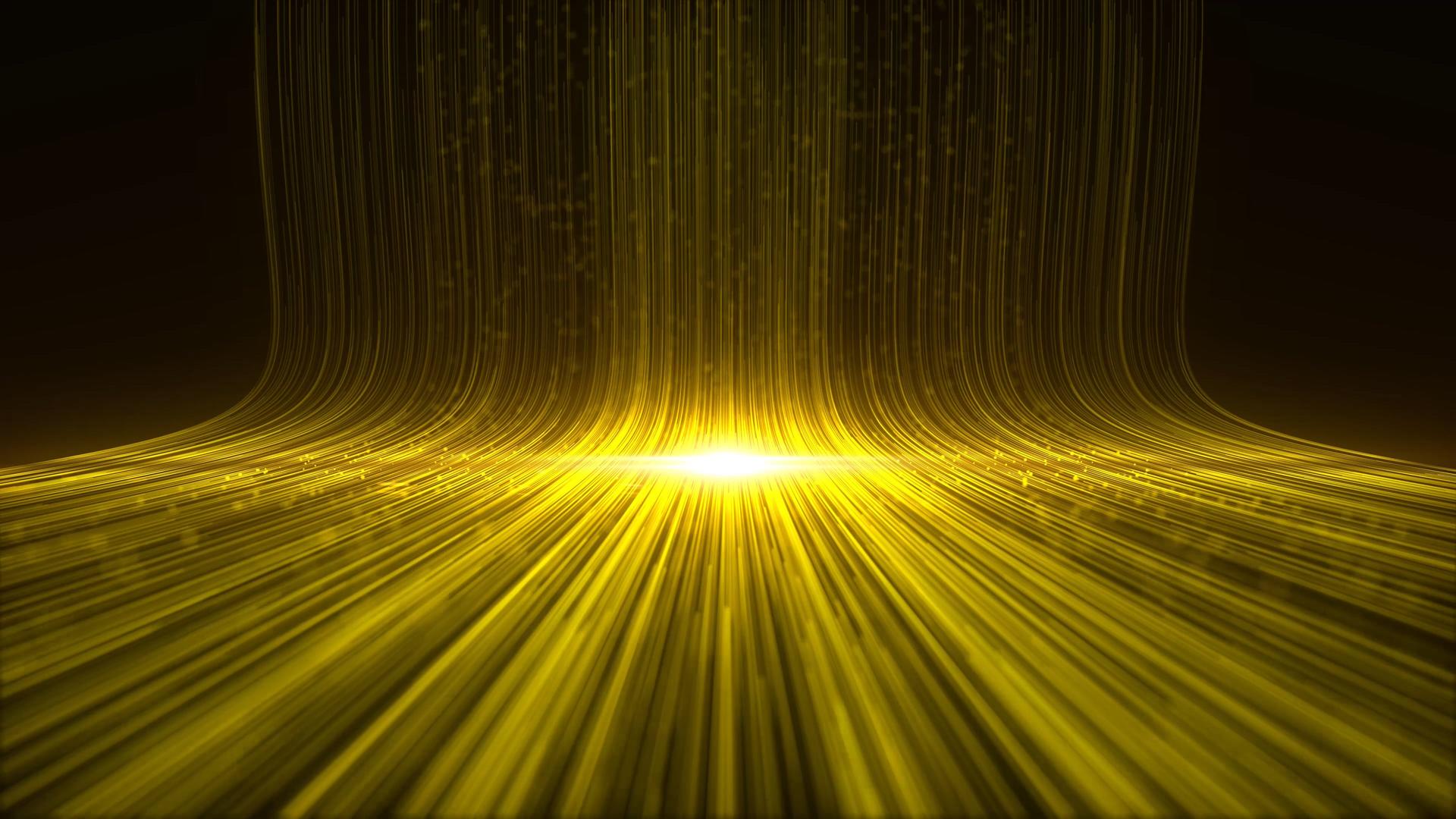 4K金色光线粒子背景视频的预览图