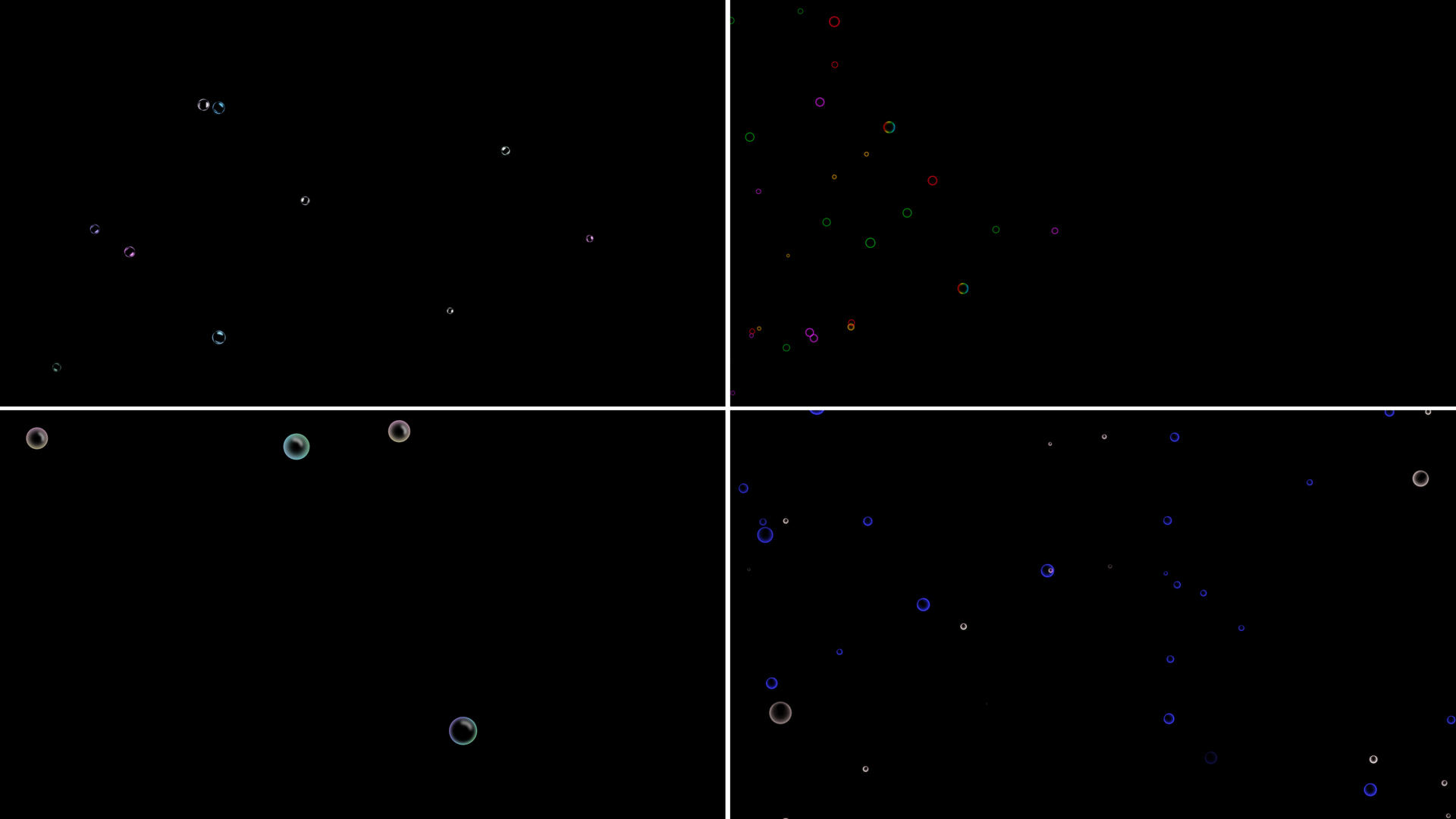 一组漂浮气泡粒子预览视频的预览图
