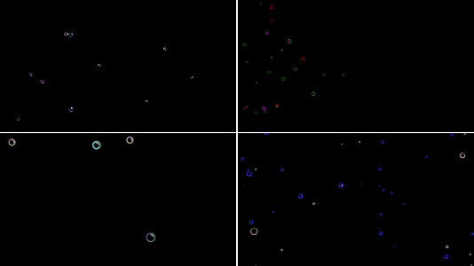 一组漂浮气泡粒子预览视频的预览图