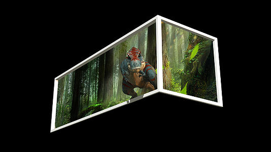 4K霸王龙恐龙震撼裸眼3D效果视频的预览图
