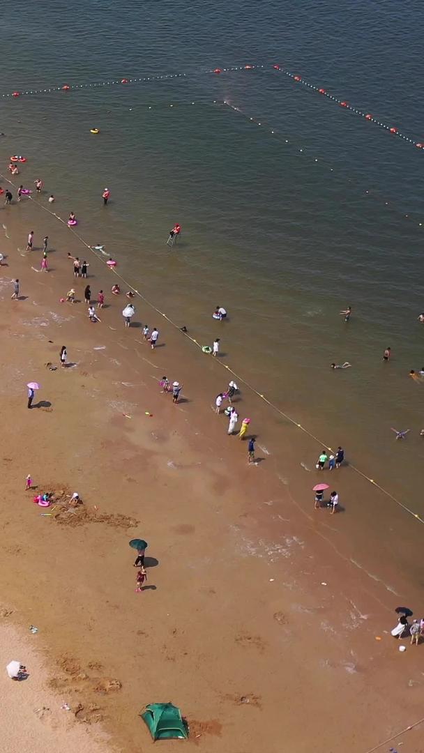 夏季天津东疆湾海水浴场风景视频的预览图