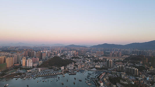 航拍广东惠州海景地标4k滨海素材视频的预览图