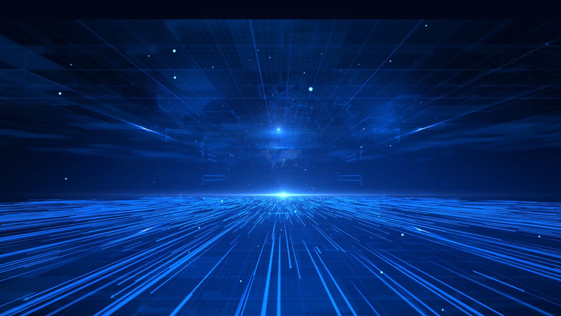 4K光线粒子科技背景视频的预览图
