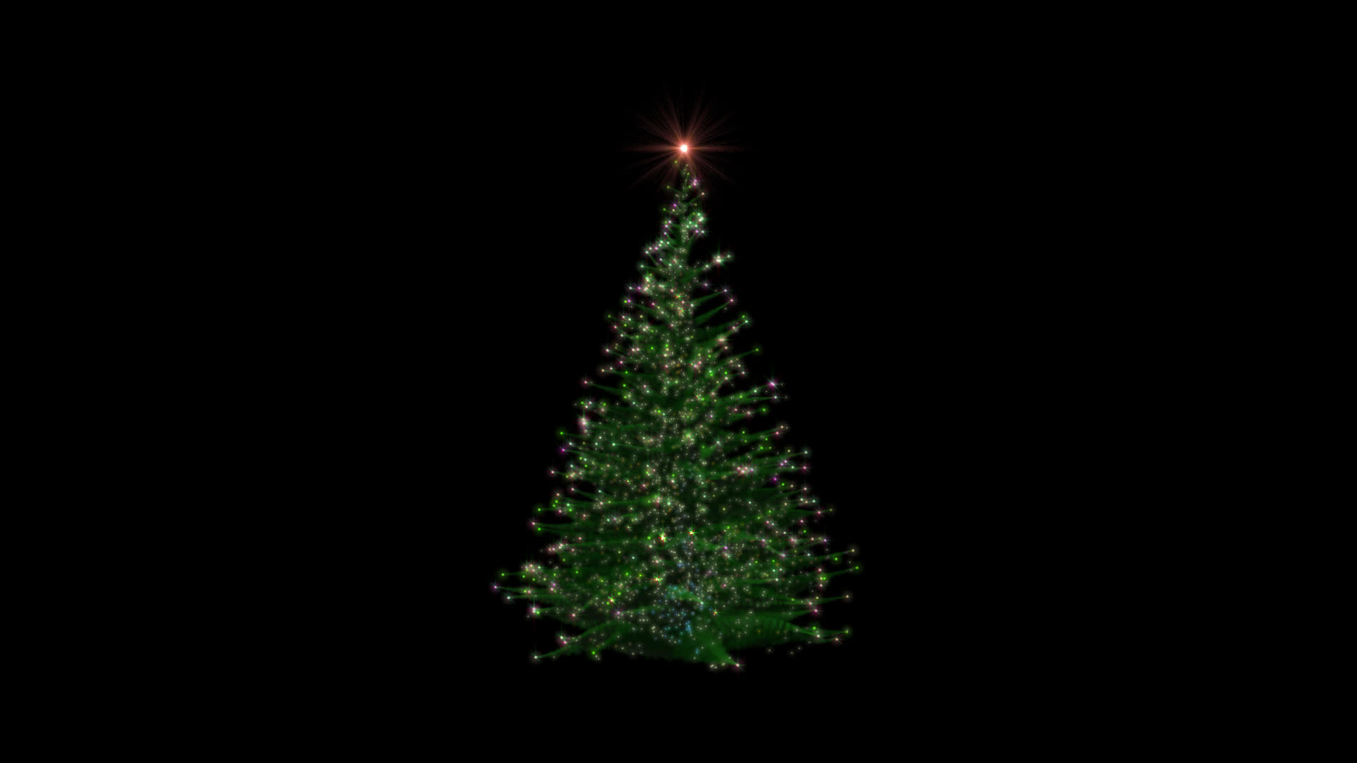 圣诞假日灯树旋转视频的预览图