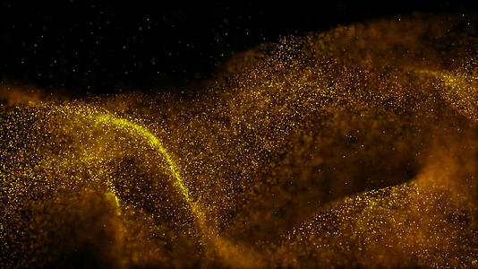 金色粒子飘动视频的预览图