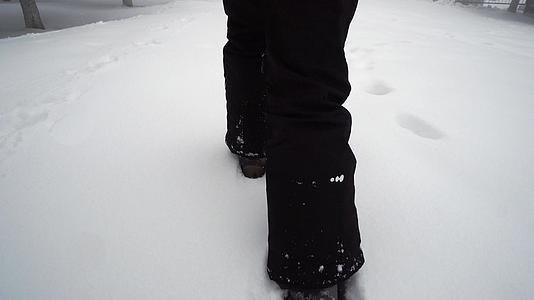 女孩在深雪中行走视频的预览图