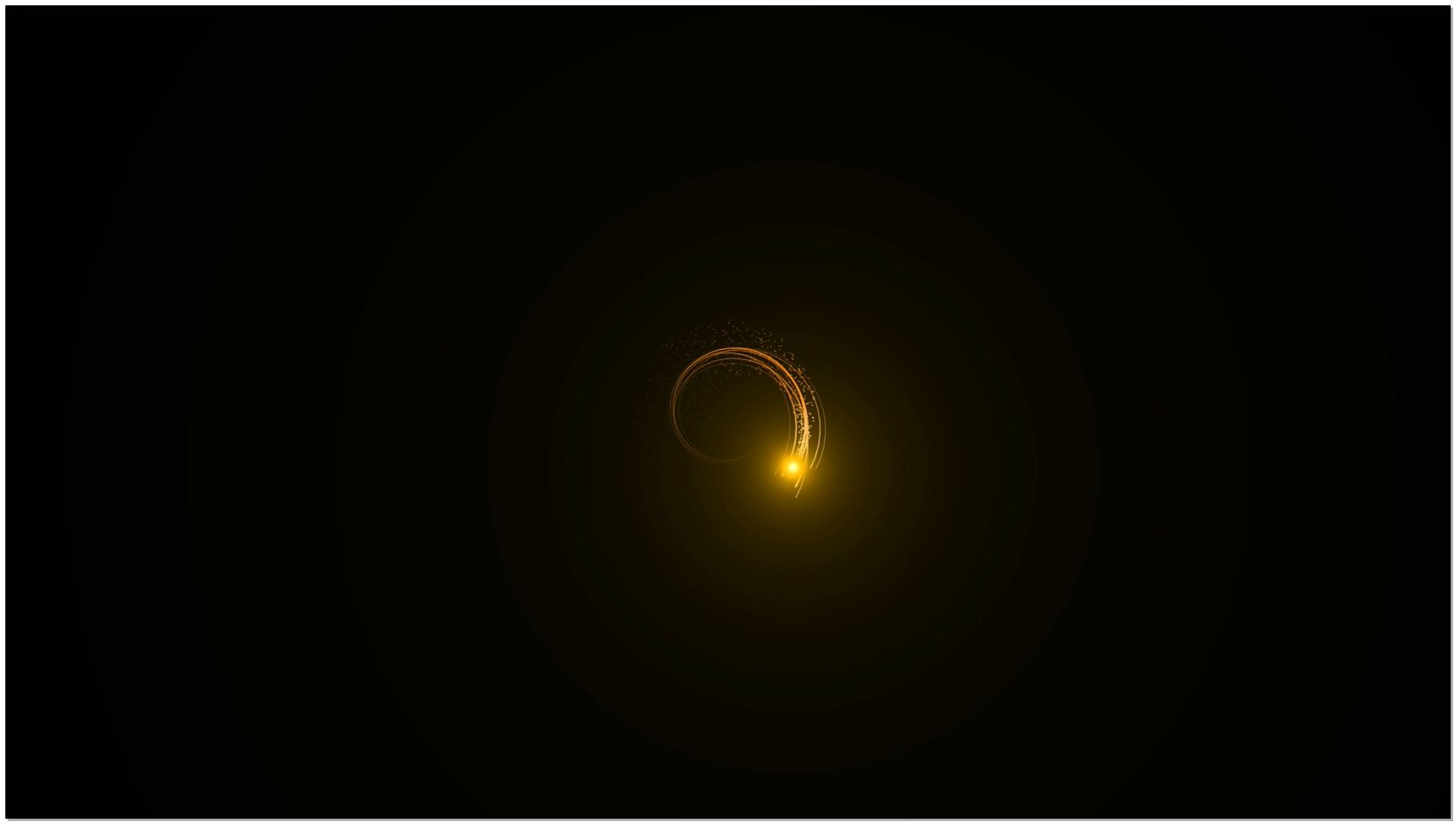 金色粒子光线（带透明通道）视频的预览图