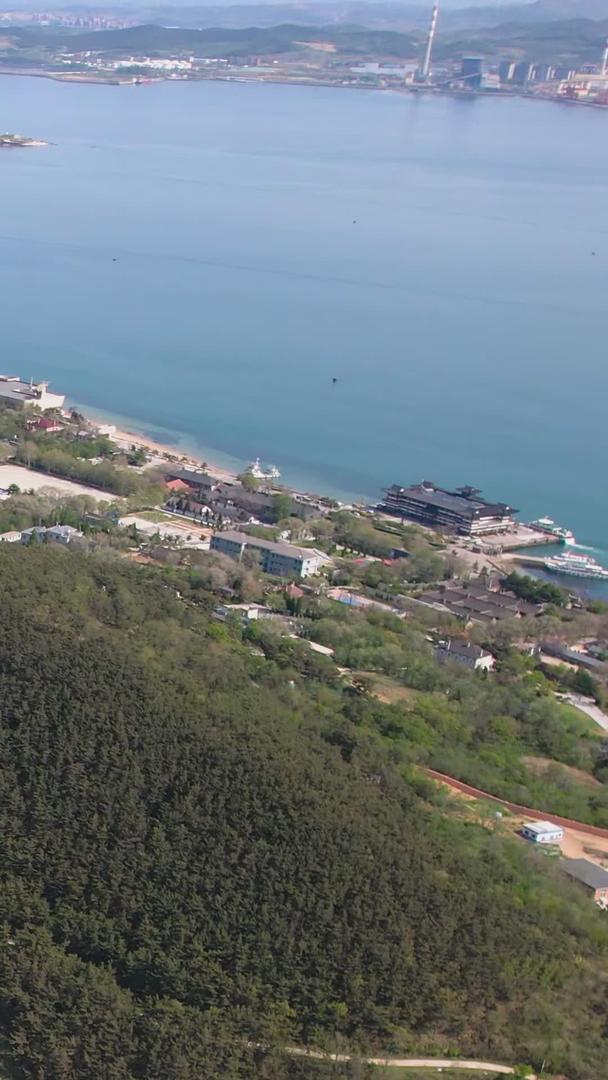 刘公岛海岛航拍5A景区全景视频视频的预览图